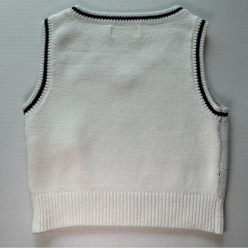 Hollister Argyle Knit Sweater Vest Preppy - Picture 6 of 6
